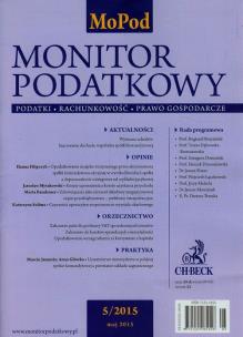 Opakowanie Monitor Podatkowy Nr 2015/05