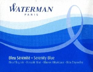 Opakowanie Naboje do pióra wiecznego Waterman niebieskie zmywalne 8szt.