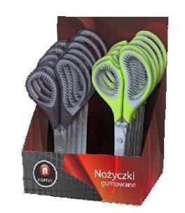 Opakowanie Nożyczki biurowe gumowane Noster