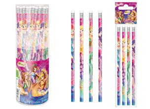 Okładka książki Ołówek z gumką 4 sztuki Winx