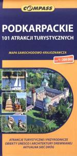 Opakowanie Podkarpackie 101 atrakcji turystycznych mapa samochodowo-krajoznawcza 1:200 000