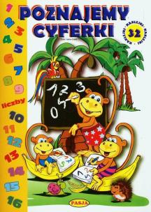 Okładka książki Poznajemy cyferki - 32 naklejki Pasja