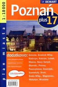 Okładka książki Poznań plus 17 atlas miast 1:18 000