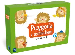 Okładka książki Przygoda z uśmiechem. Box. Czterolatek. Wychowanie przedszkolne