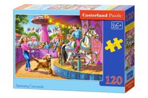Okładka książki Puzzle 120 Spinning Carousels CASTOR