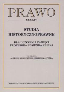 Okładka książki Studia historycznoprawne