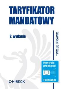 Okładka książki Taryfikator mandatowy.