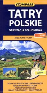 Opakowanie Tatry Polskie orientacja południowa mapa turystyczna 1:30 000