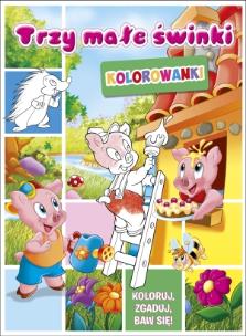 Okładka książki Trzy małe świnki. Kolorowanki