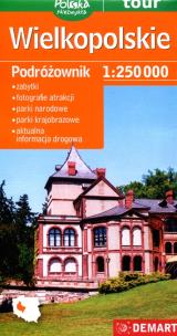 Okładka książki Wielkopolskie podróżownik mapa samochodowa