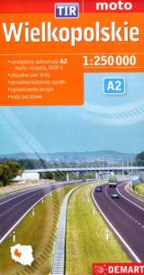 Okładka książki Wielkopolskie TIR - mapa samochodowa