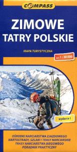 Okładka książki Zimowe Tatry Polskie mapa turystyczna 1:30 000