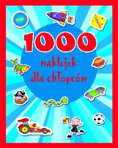 Okładka książki 1000 naklejek dla chłopców