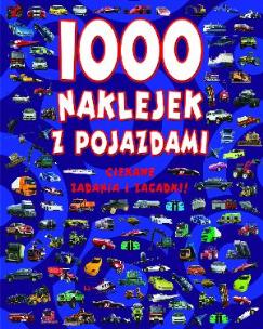 Okładka książki 1000 naklejek z pojazdami