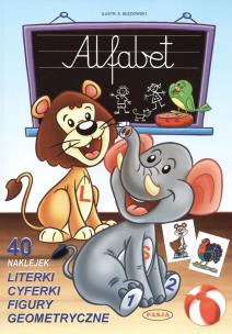 Okładka książki Alfabet. 40 naklejek PASJA