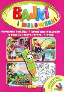 Okładka książki Bajki i malowanki - Królewna Śnieżka i siedmiu...