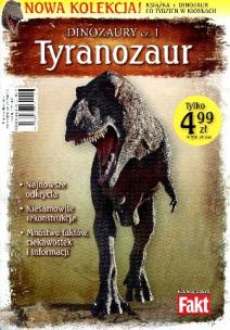 Okładka książki Dinozaury T1 Tyranozaur. Książka + figurka