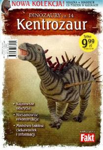 Okładka książki Dinozaury T14 Kentrozaur. Książka + figurka