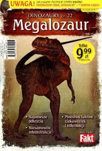 Okładka książki Dinozaury T22 Megalozaur. Książka + figurka