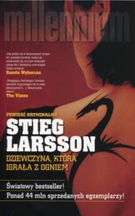 Dziewczyna, która igrała z ogniem br. Autor: Stieg Larsson. Multiszop.pl Okładka książki Dziewczyna, która igrała z ogniem br