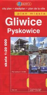Okładka książki Gliwice. Pyskowice. Plan miasta w skali 1:20 000