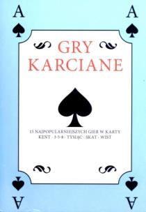 Okładka książki Gry karciane Książka z talią kart