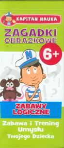 Okładka książki Kapitan Nauka. Zagadki obrazkowe. Zabawy logiczne