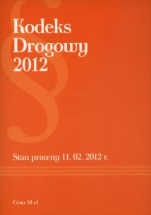 Okładka książki Kodeks Drogowy 2012