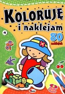 Okładka książki Koloruję i naklejam 4