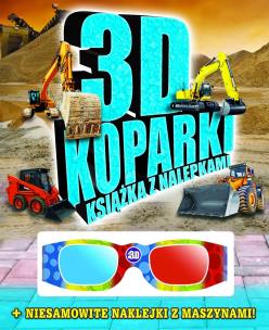 Okładka książki Książka z nalepkami - 3D koparki