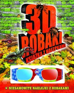 Okładka książki Książka z nalepkami - 3D robaki