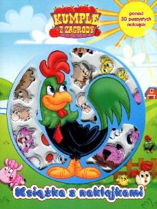Okładka książki Kumple z zagrody. Książka z naklejkami
