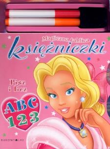Okładka książki Magiczna tablica księżniczki. Pisz i licz: ABC 123