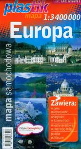 Okładka książki Mapa samochodowa Europa Plastik