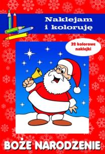 Okładka książki Naklejam i koloruję - Boże Narodzenie