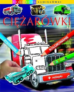 Okładka książki Naklejkowe łamigłówki - Ciężarówki