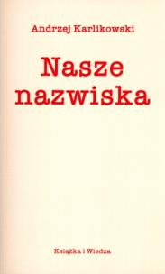 Okładka książki Nasze nazwiska