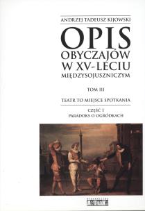 Okładka książki Opis obyczajów w XV-leciu miedzysojuszniczym t.3