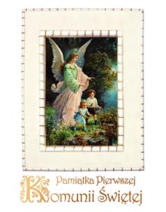 Okładka książki Pamiątka Pierwszej Komunii Świętej anioł stróż