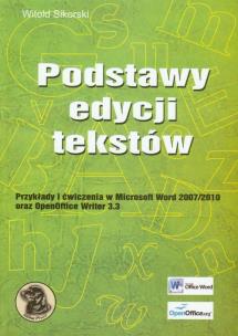 Okładka książki Podstawy edycji tekstów