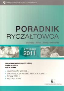 Okładka książki Poradnik Ryczałtowca 2011