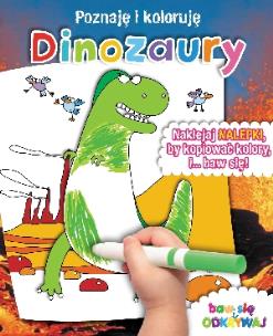 Okładka książki Poznaję i koloruję - Dinozaury