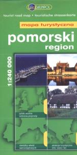 Okładka książki Region pomorski. Mapa turystyczna w skali 1:240 000