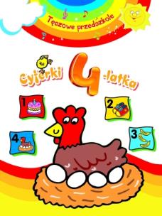 Okładka książki Tęczowe przedszkole - Cyferki 4-latka