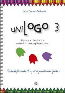 Okładka książki uniLOGO 3 Wyrazy w obrazkach zestaw kart...