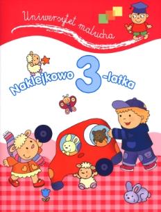 Okładka książki Uniwersytet malucha. Naklejkowo 3-latka