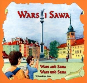 Okładka książki Wars i Sawa wersja pol. ang. i niem.