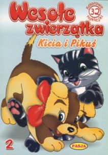 Okładka książki Wesołe zwierzątka Kicia i Pikuś