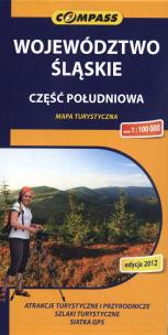 Okładka książki Województwo Śląskie część południowa mapa turystyczna 1:100 000