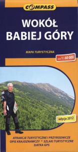 Okładka książki Wokół Babiej Góry mapa turystyczna